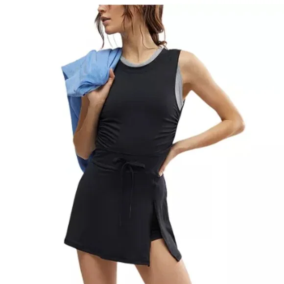 FP Movement Easy Does It Athletic Mini Dress, Black, Size M, NWT, Athleisure - Picture 5 of 15